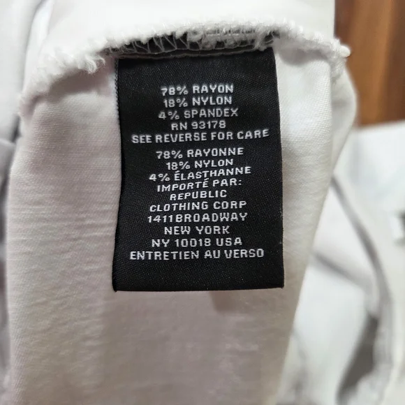 Premise White Chino's Stright Leg Stretch Size Large - Picture 8 of 9